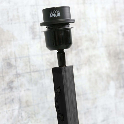Java Straight Bambus Stehleuchte Schwarz 128 cm
