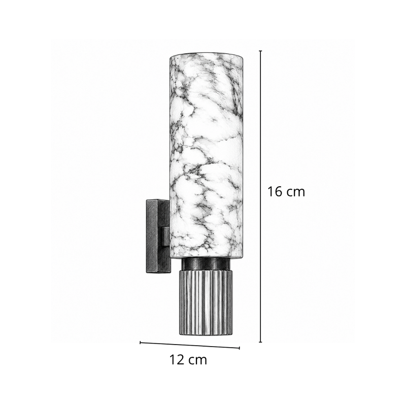 Dimensions Marble Wall Light