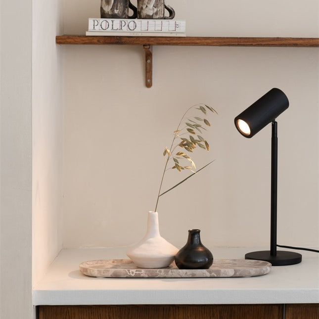 Java Bamboo Black LED-Tischlampe