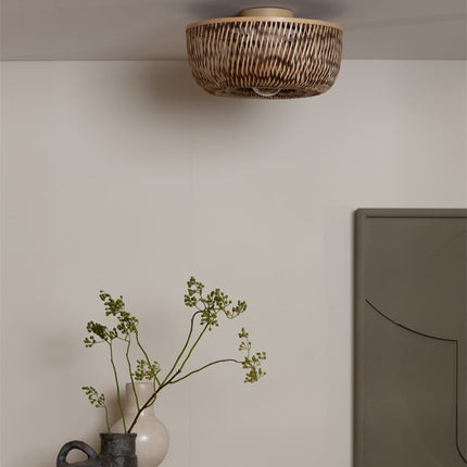 Deckenleuchte Barbados Natur und Braun Bambus 35 cm