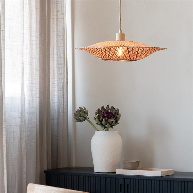 Suspension Madura Bambou Naturel et Brun