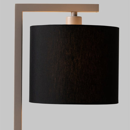 Tischlampe Boston in Sand und Schwarz
