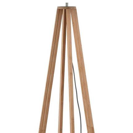 Lampadaire Java 4 Pieds Bambou Naturel et Noir 175 cm