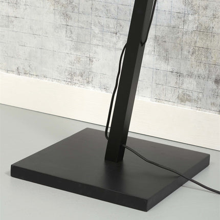 Lampadaire Zanzibar Rotin et Bambou Noir 150 cm
