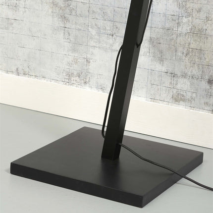 Lampadaire Zanzibar Rotin et Bambou Noir 150 cm
