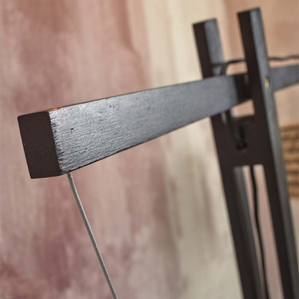 Java XL Bambus Stehleuchte Schwarz 218 cm
