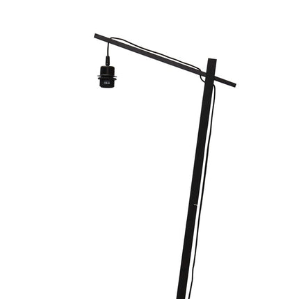 Bhutan Bambus Stehlampe Schwarz und Natur 150 cm