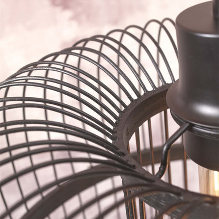 Lampadaire Hokkaido Bambou Noir 176 cm