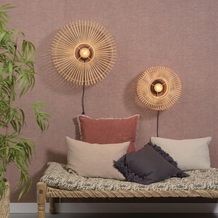 Bromo Natural Bamboo Wall Light 40x18 cm