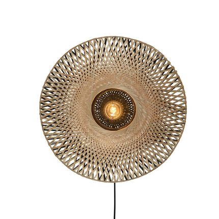 Kalimantan Black and Natural Bamboo Wall Light