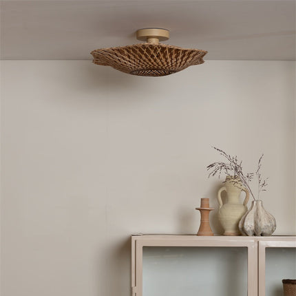 Plafonnier Madura Bambou Naturel et Brun