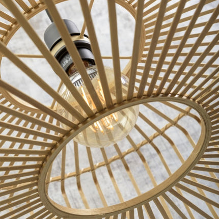 Bromo Stehlampe aus natürlichem Bambus, 218 cm