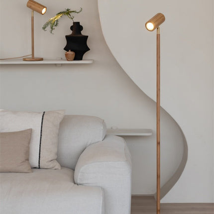 Lampadaire Java Bambou Naturel LED