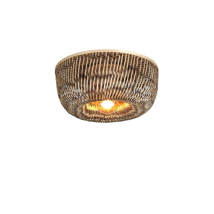 Deckenleuchte Barbados Natur und Braun Bambus 35 cm