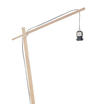 Bali Stehlampe aus natürlichem und schwarzem Bambus