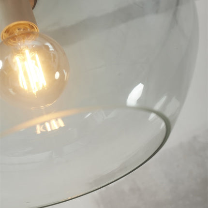 Suspension Bologna Verre Dégradé Gris Clair