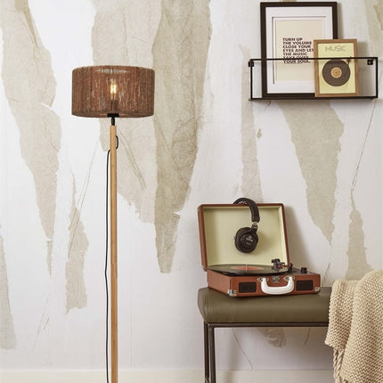 Lampadaire Iguazu Jute et Bambou Naturel 125 cm