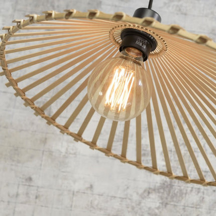 Suspension Bromo Bambou et Fer Naturel Ø40 cm