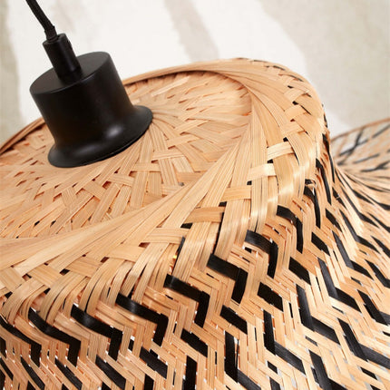 Lampadaire Ibiza Bambou Noir 150 cm
