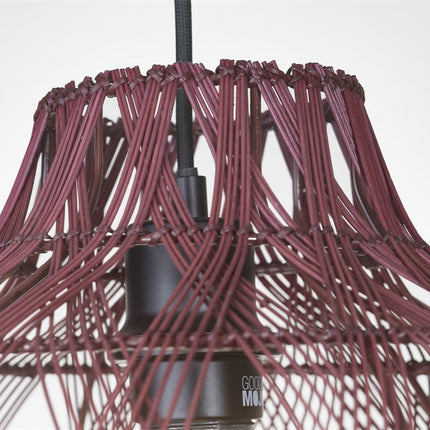 Suspension Mendoza Bambou Bordeaux 35 cm