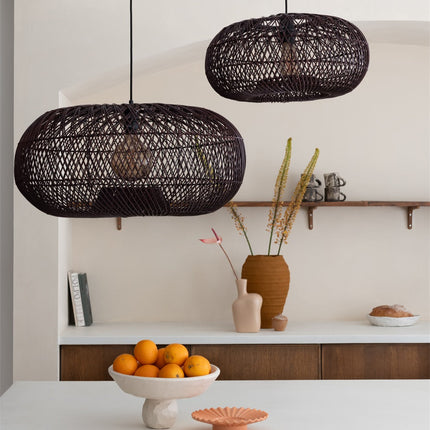 Suspension Arizona Bambou Bordeaux 50 cm