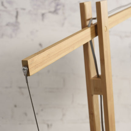 Lampadaire Iguazu Jute et Bambou Naturel 218 cm