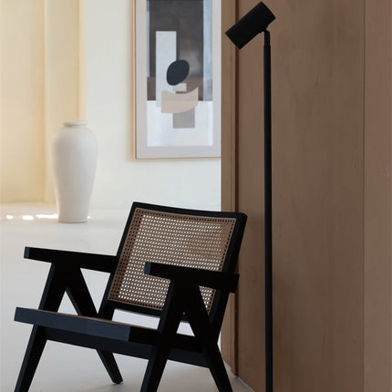 Lampadaire Java Bambou Noir LED