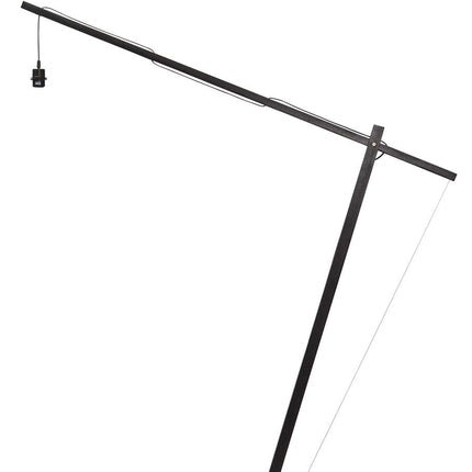 Java XL Bambus Stehleuchte Schwarz 218 cm