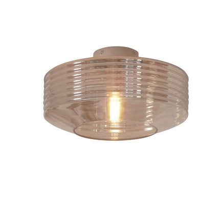 Plafonnier Verona Verre Ambre 35 cm