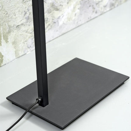 Lampadaire Boston Fer et Coton Noir 160 cm