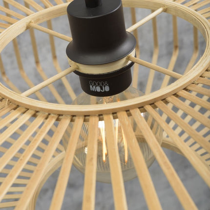 Suspension Bromo Bambou et Fer Naturel Ø40 cm