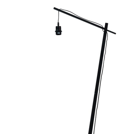 Lampadaire Bhutan Bambou Noir et Naturel 176 cm