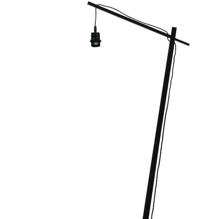 Bali Stehleuchte Natur und Schwarz Bambus 176 cm