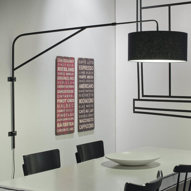 Applique Murale Brighton Noire XXL