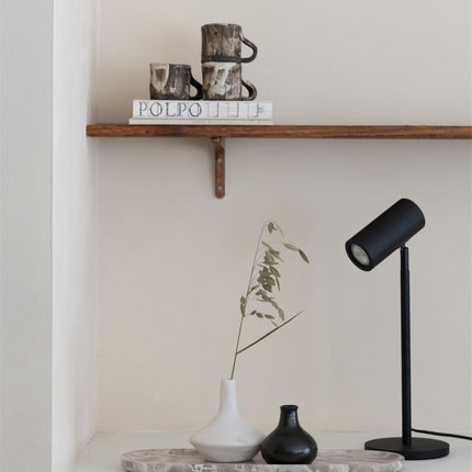 Lampe de Table Java Bambou Noir LED