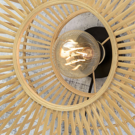 Bromo Natural Bamboo Wall Light 40x18 cm