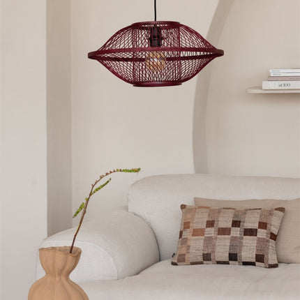 Suspension Maui Bambou Bordeaux 50 cm