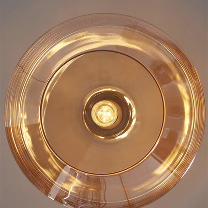 Plafonnier Verona Verre Ambre 35 cm