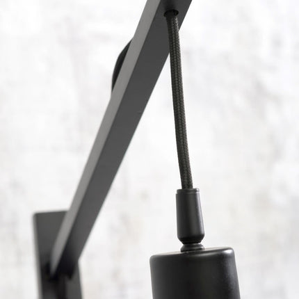 Lampadaire Kalimantan Bambou Naturel et Noir 176 cm