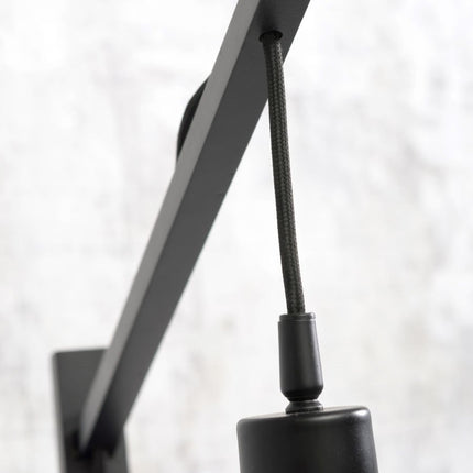 Bali Stehleuchte Natur und Schwarz Bambus 176 cm