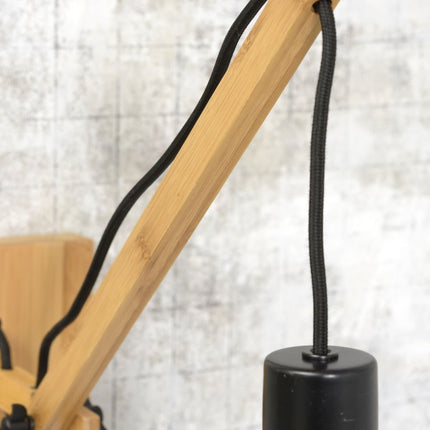 Applique Murale Bali Bambou Naturel et Noir 60 cm
