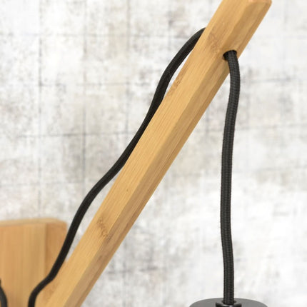 Kalimantan Bamboo Wall Light Black and Natural 60x15 cm
