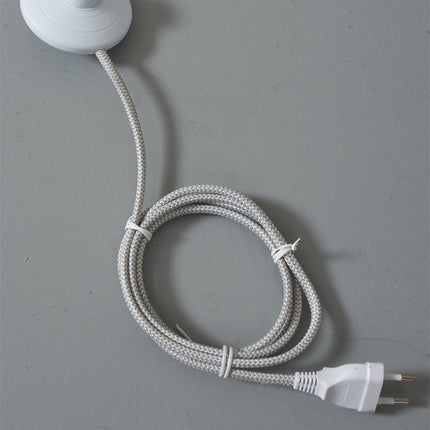 Lampadaire Havana Fer Blanc à Double Lumière 161 cm