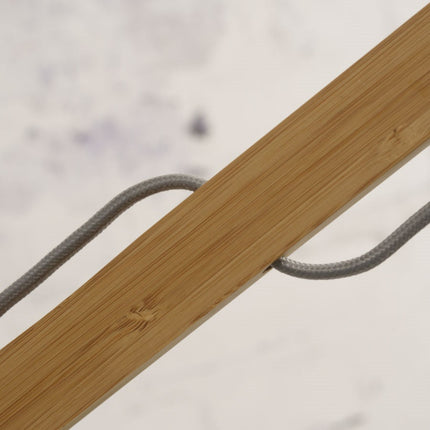 Lampadaire Bhutan Bambou Noir et Naturel 218 cm