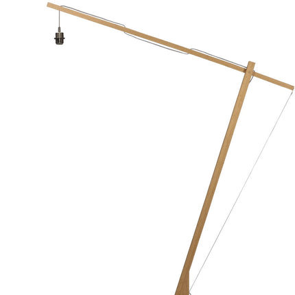 Lampadaire Java XL Bambou Naturel et Noir 218 cm