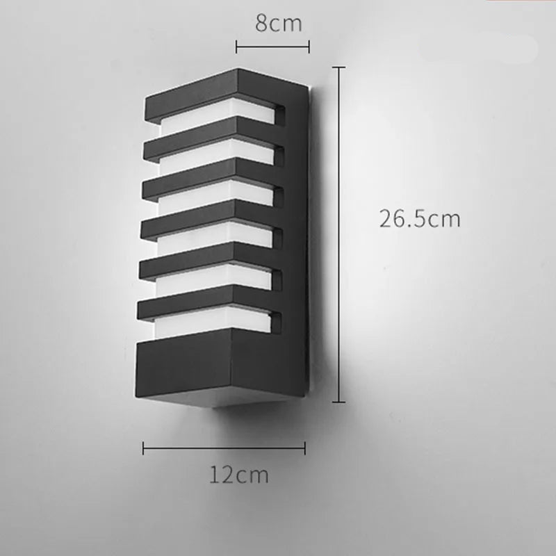 Modern Aluminum Striped LED Wall Light