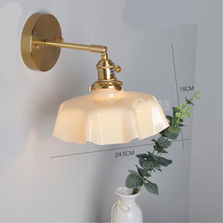 Lampe en Verre Suspendue Fleur Nordique