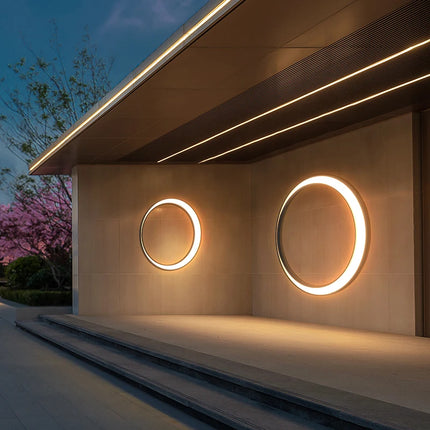 Applique Murale Extérieure Circulaire LED Luxe