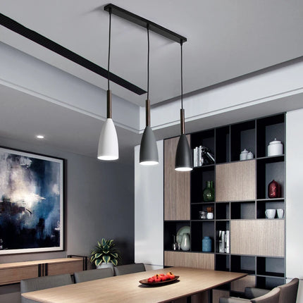 Nordic Minimalist Triple Aluminum Pendant Light