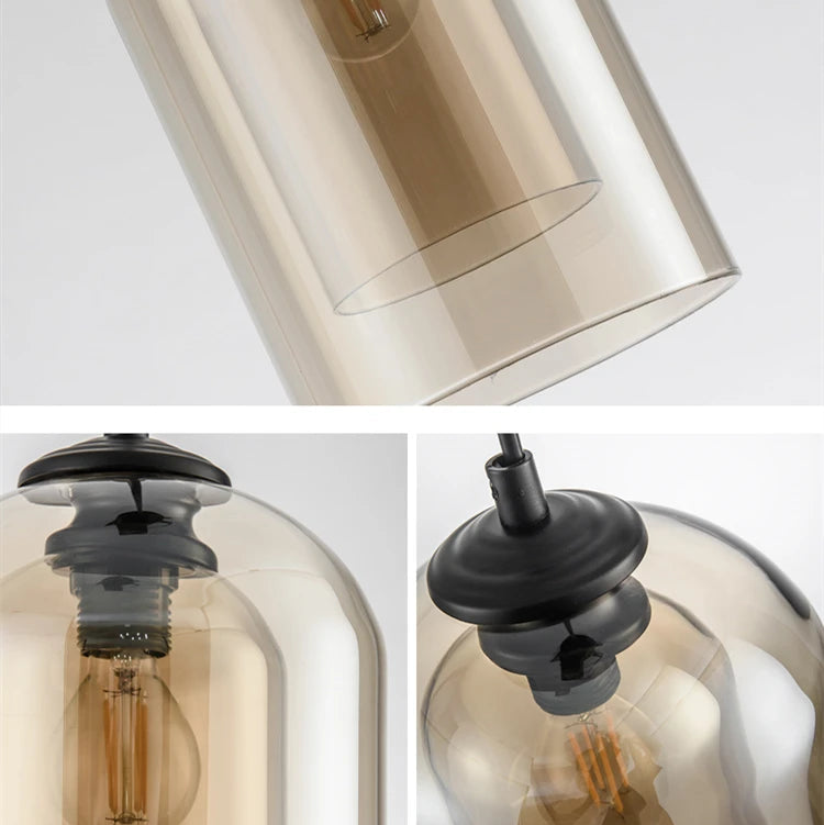 Nordic Double Glass Pendant Light